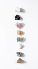 crystal healing for beginners starter kit amethyst rose quartz clear quartz black tourmaline moonstone